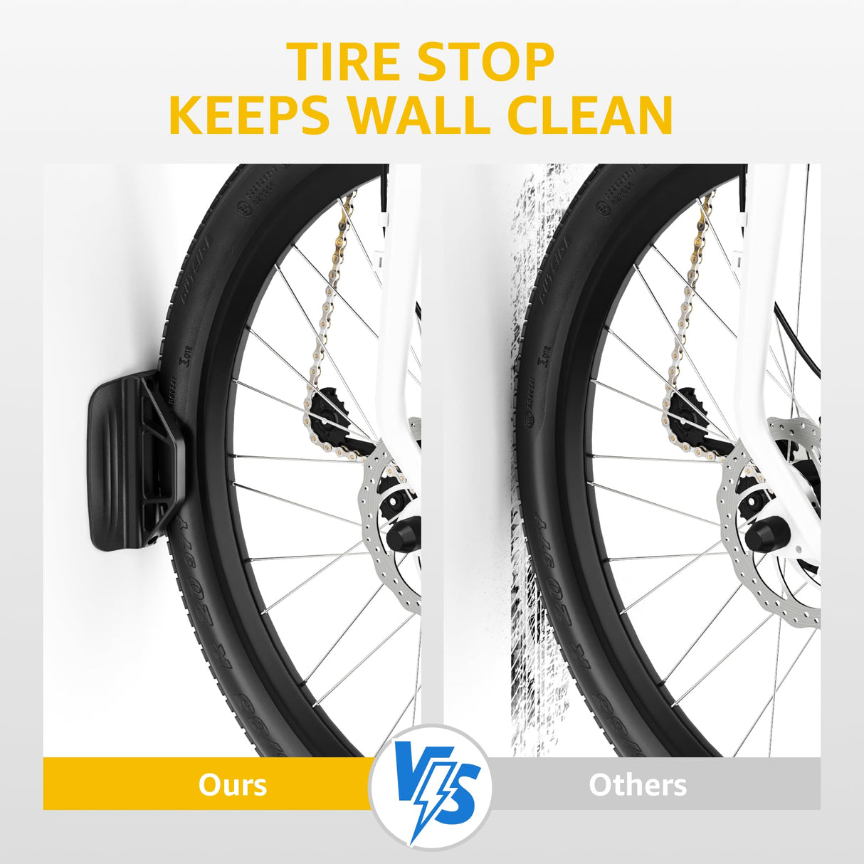 monTEK Swivel Bike Wall Mount, Bike Hangers for Garage, Wall Mount Bike Rack, Space Saving Sturdy Wall Bike Rack, Vertical Bike Rack Holds Up to 66 monTEK