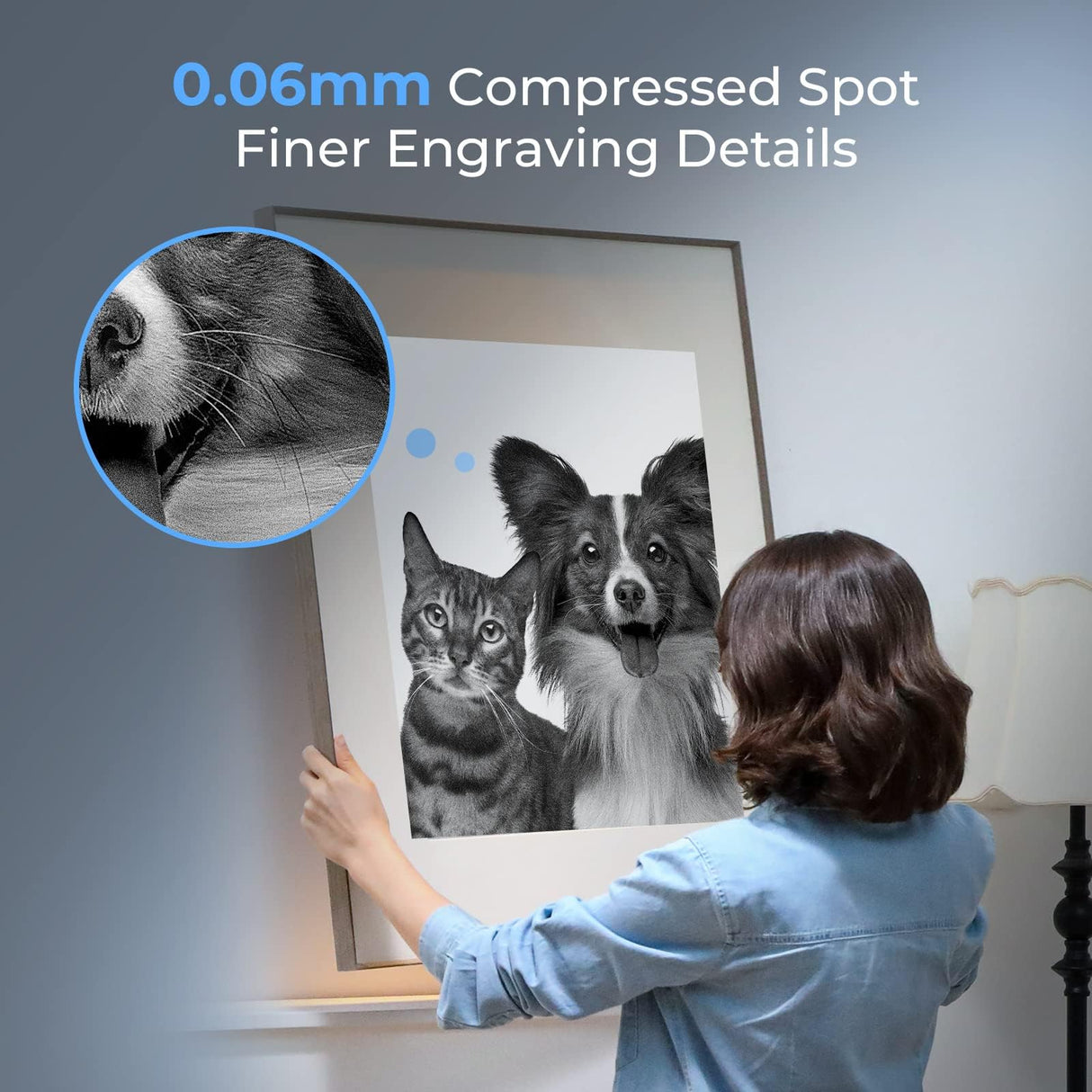 Creality Laser Engraver Machine 10W Output Power, 72W DIY Laser Engraving Machine 0.06mm High Precision Laser Cutter and Engraver for Wood and Metal, Creality