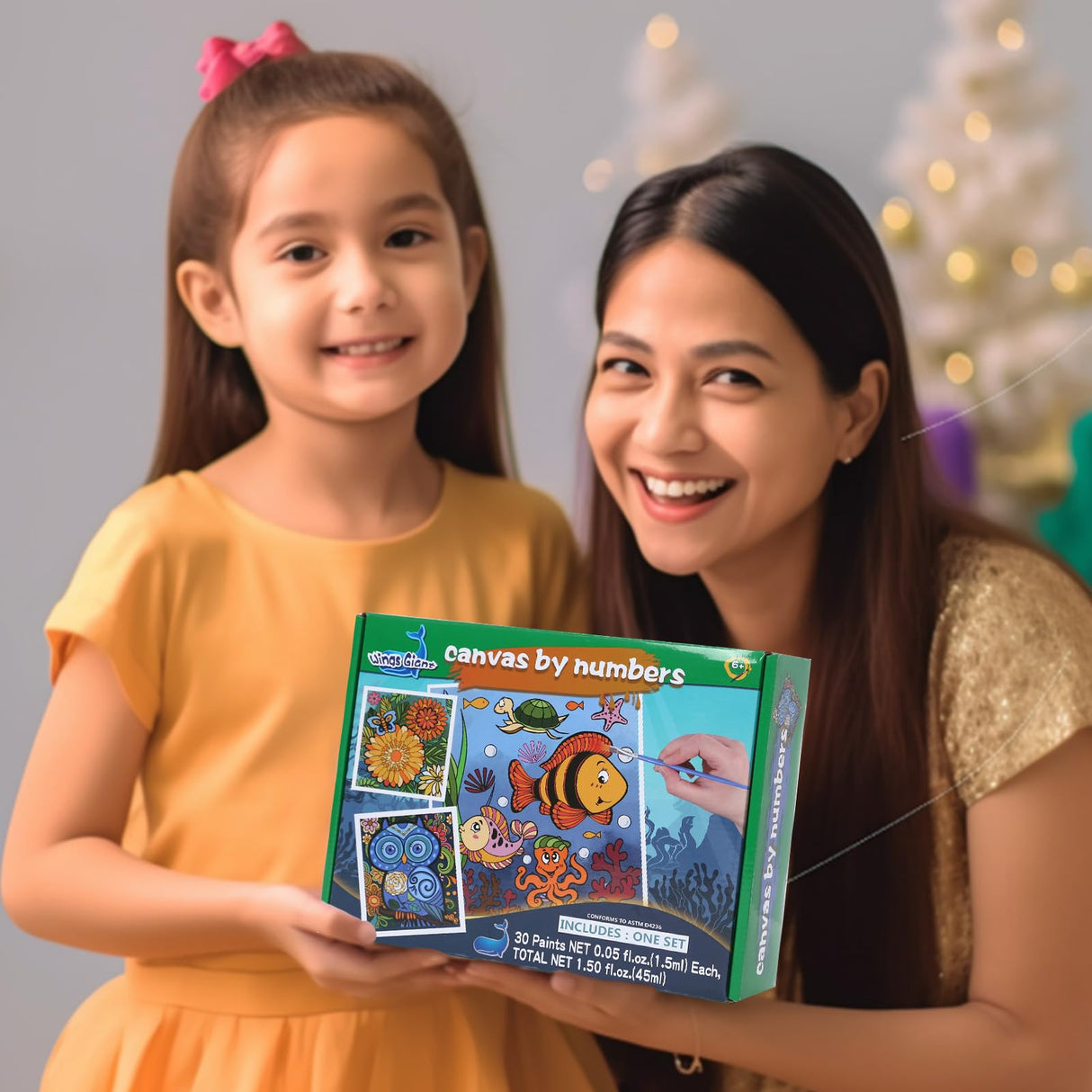 Paint by Numbers Kit for Kids and Adults, Art Supplies for Kids 6-12, Painting Kits for Kids, Crafts and Fun, Acrylic Paint Set, Canvas Painting Kit, Wings Giant