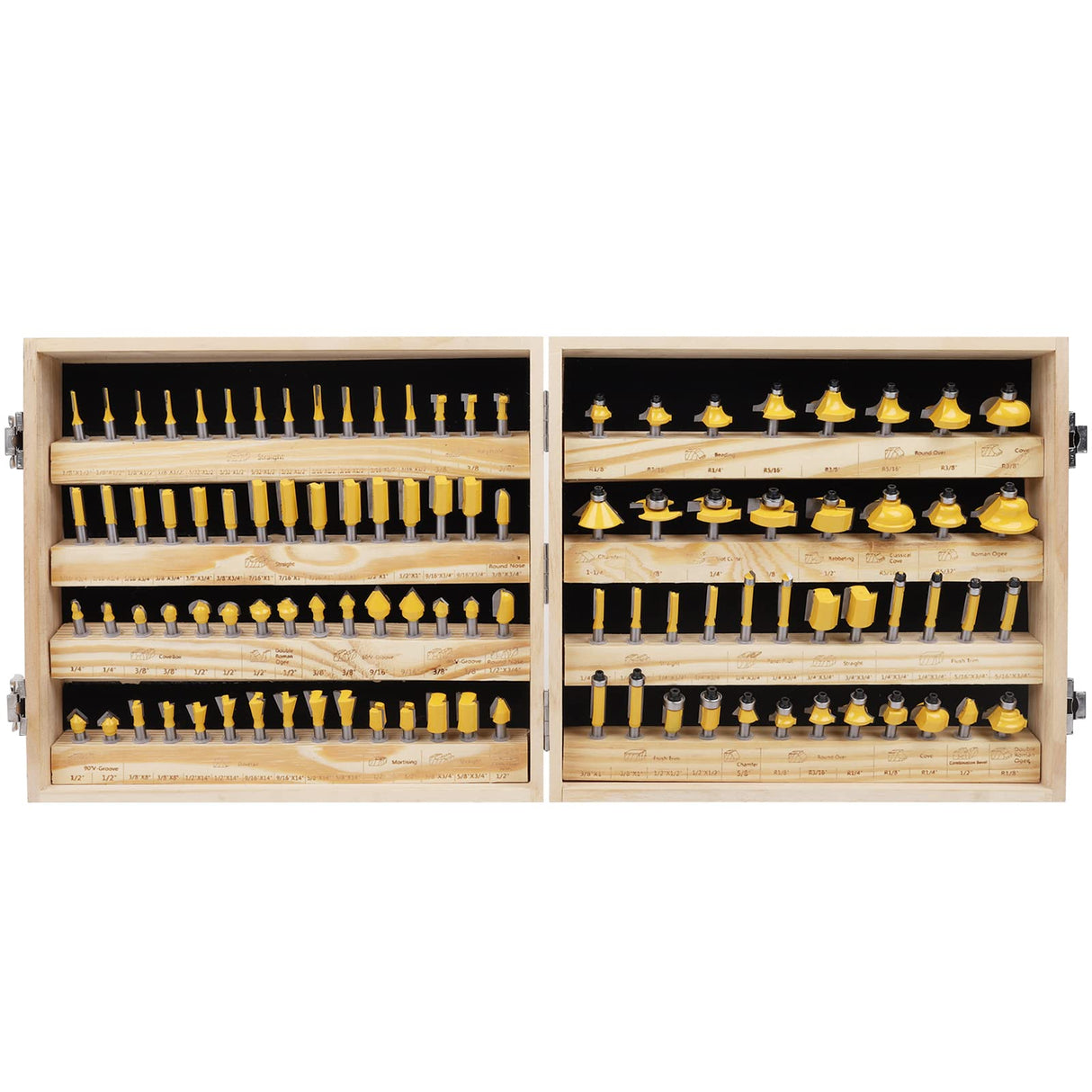 MNA Router Bits Set 1/4 Inch Shank 丨100 Piece Set MNA