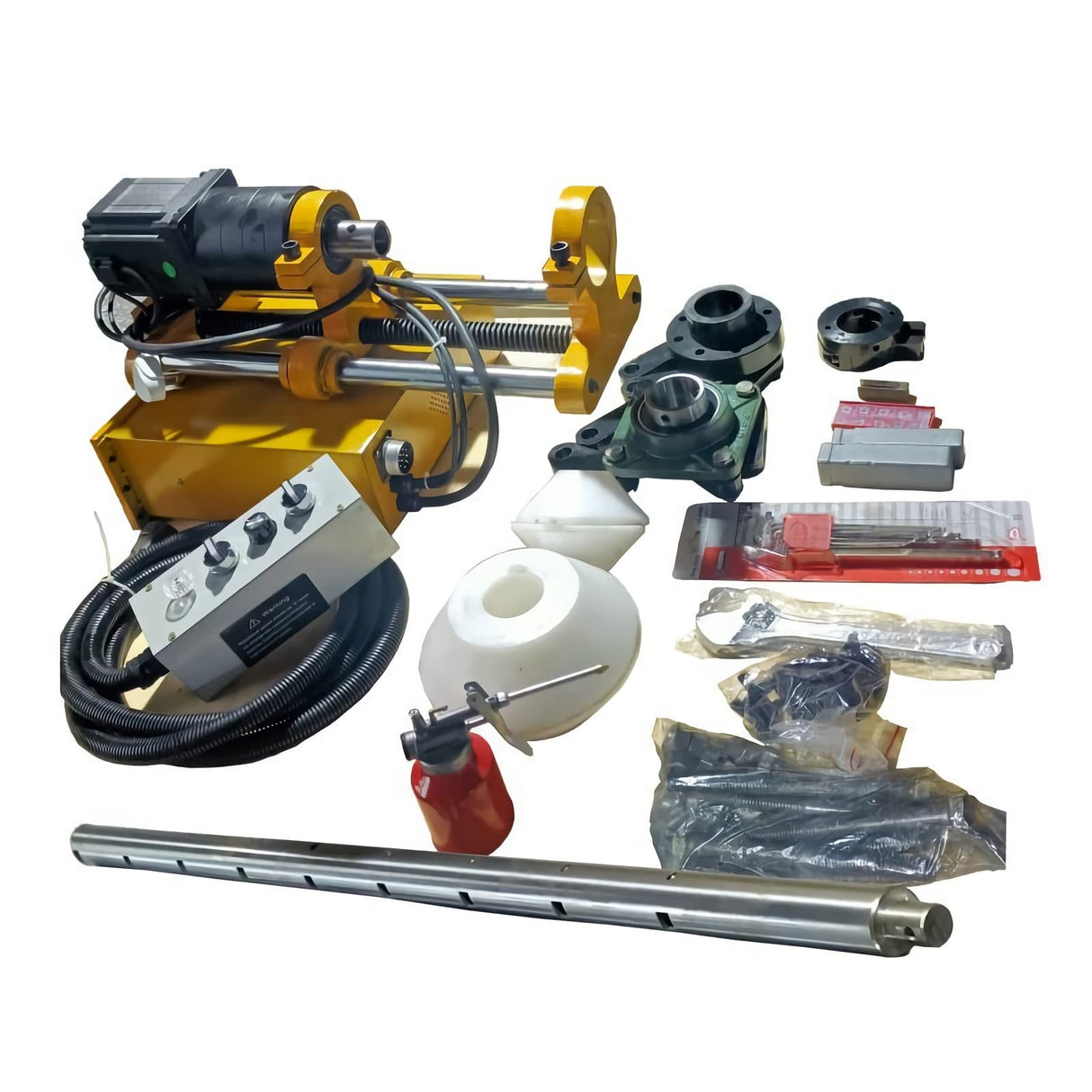 LGXEnzhuo Line Portable Boring Machine 110V XDT50 55-260MM Capacity Engineering Mechanical Hole Drilling Tool with 4.9ft Boring Bar and Accessories LGXEnzhuo