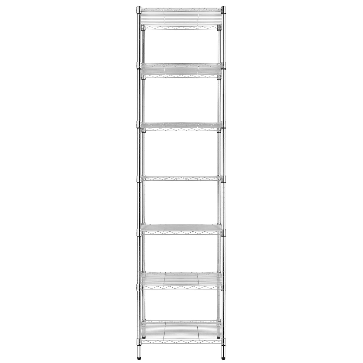 Finnhomy Heavy Duty 7 Tier Wire Shelving, 18x18x72 inches 7 Shelves Storage Rack with Thicken Steel Tube, Pantry Shelves for Storage, Adjustable Finnhomy