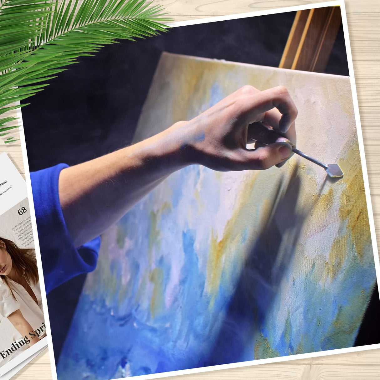 Wood Canvas Boards Unfinished Wooden Panel Boards Wood Paint Pouring Panels for Painting Drawing Home Decor (4.7 x 4.7", 6 x 6", 8 x 8", 10 x 10", 12 Youyole