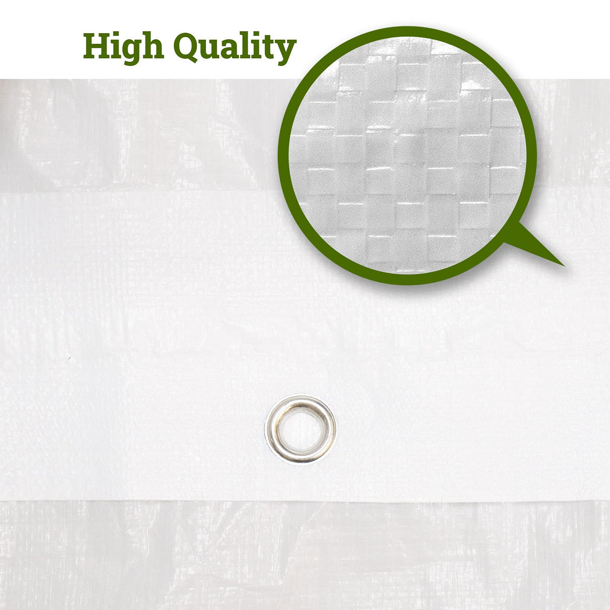 YardGrow 12 x 20 Feet Replacement Top Canopy Roof Cover for Carport Garage Shelter with Bungees, Frame Not Included (White) YardGrow