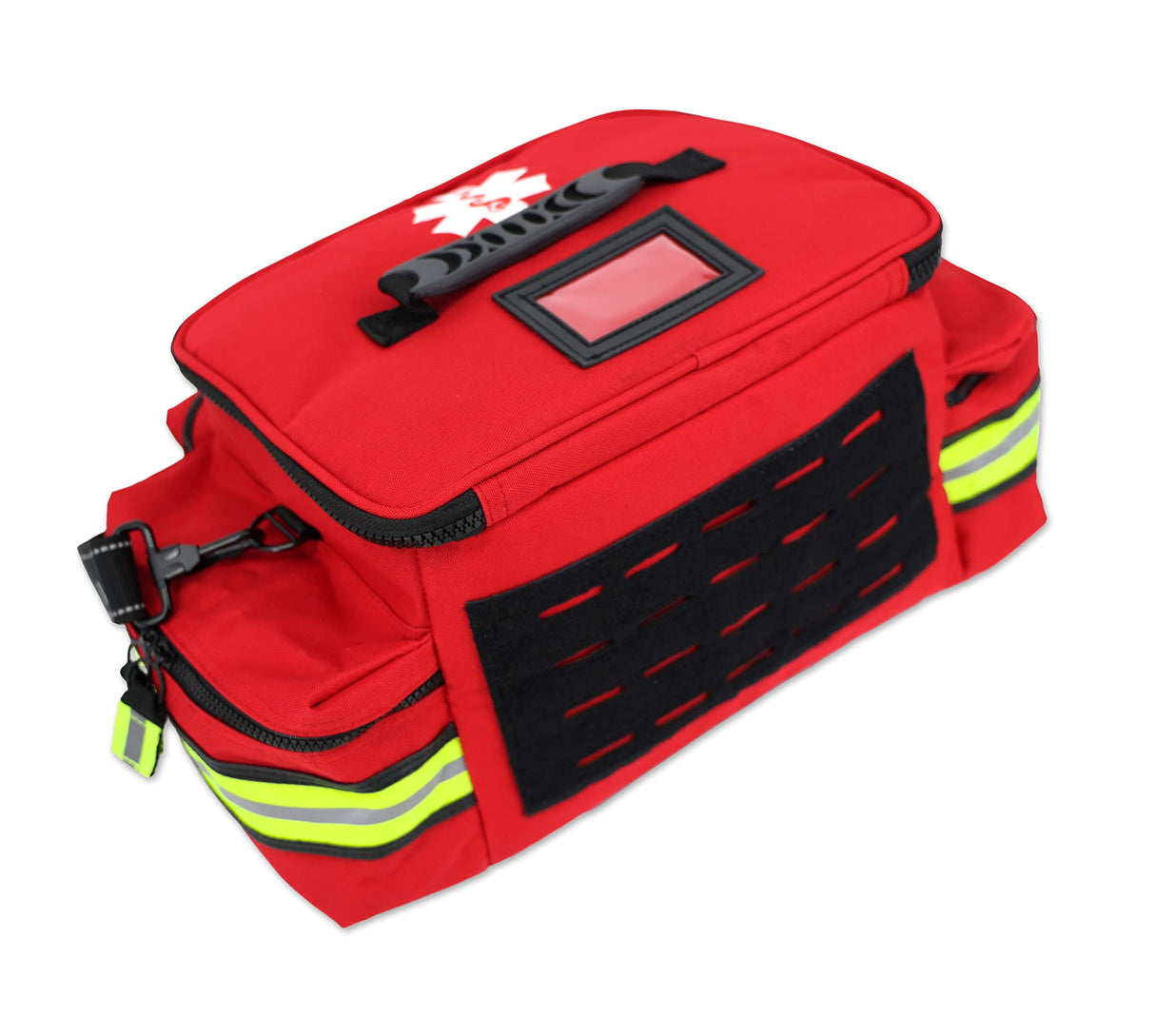 Lightning X Mid-Sized First Responder EMT Bag | LXMB25 | Fully Stocked w/ 240+ First Aid, EMS & Trauma Supplies - RED Lightning X Products