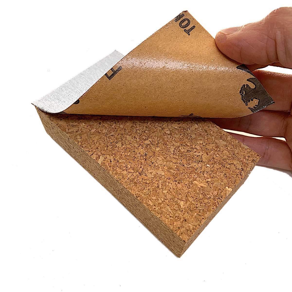 Flat Beveled Cork Sanding Block for Guitar Luthiers - Set of 6 - Tool - Carpenter - Files - Guitar - Bodies - Wood - Furniture - Bass - Repair Guitar tools USA