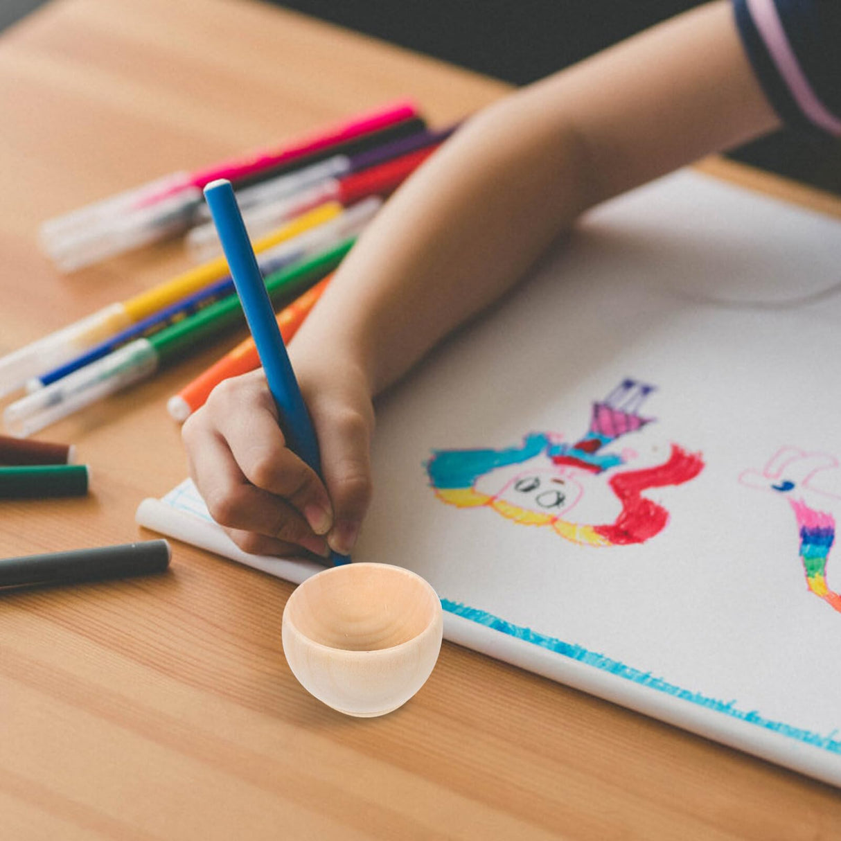 Abaodam Small Unfinished Wooden Bowls, 10pcs Wooden Craft Bowls Pinch Bowls Condiment Cups Unpainted Miniature Bowls Salt Cellars Nuts Bowls for Diy Abaodam