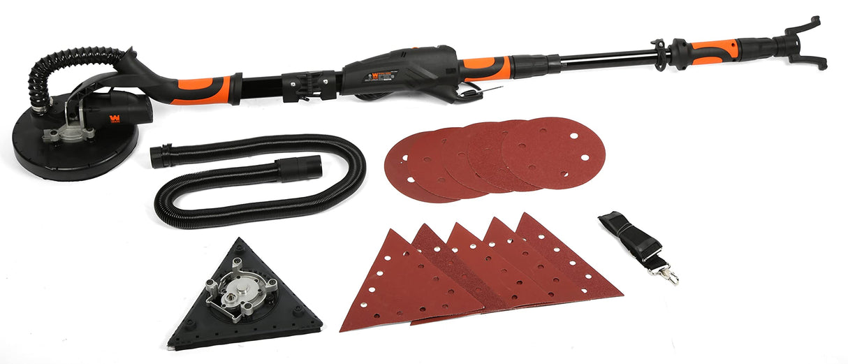 WEN DW5084 5-Amp 2-in-1 Variable Speed Dual-Head Drywall Sander with 15-Foot Dust Hose , Black WEN