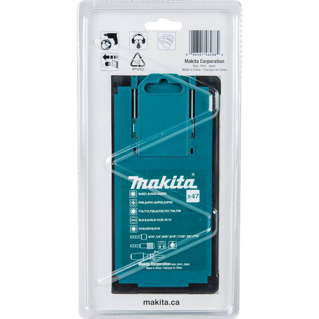Makita B-50289 47 Pc. Ratchet and Bit Set Makita