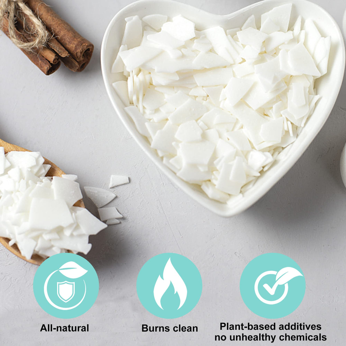 Soy Wax Candle Making Kit Supplies, Natural Candle Wax For Candle Making, DIY Art&Crafts Kit for Adults,Beginner,Kids, Including 2lbs Soy Wax Flakes, Haccah