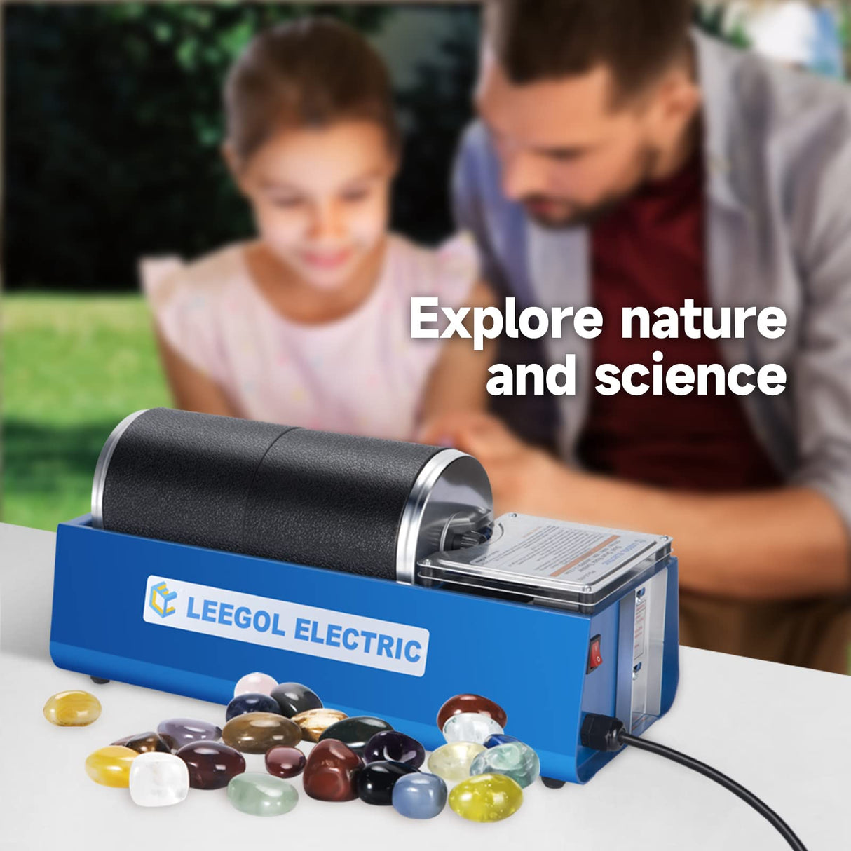 Leegol Electric Rock Tumbler Double Drum 6LB Lapidary Polisher Leegol Electric