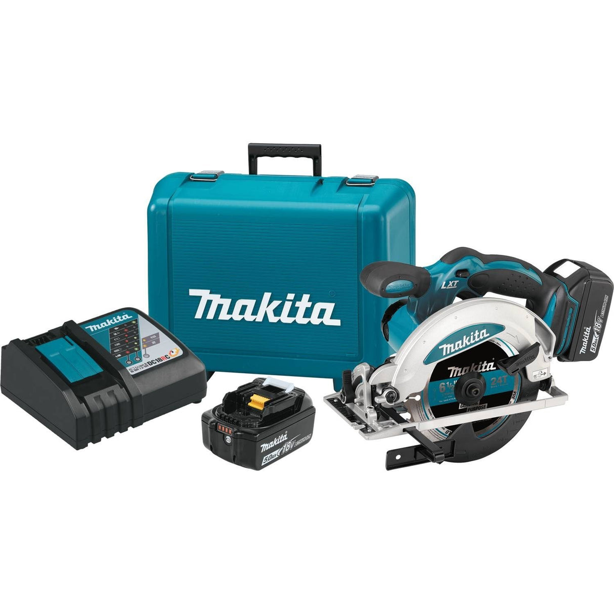 Makita XSS01T 18V LXT Lithium-Ion Cordless 6-1/2" Circular Saw Kit (5.0Ah) Makita