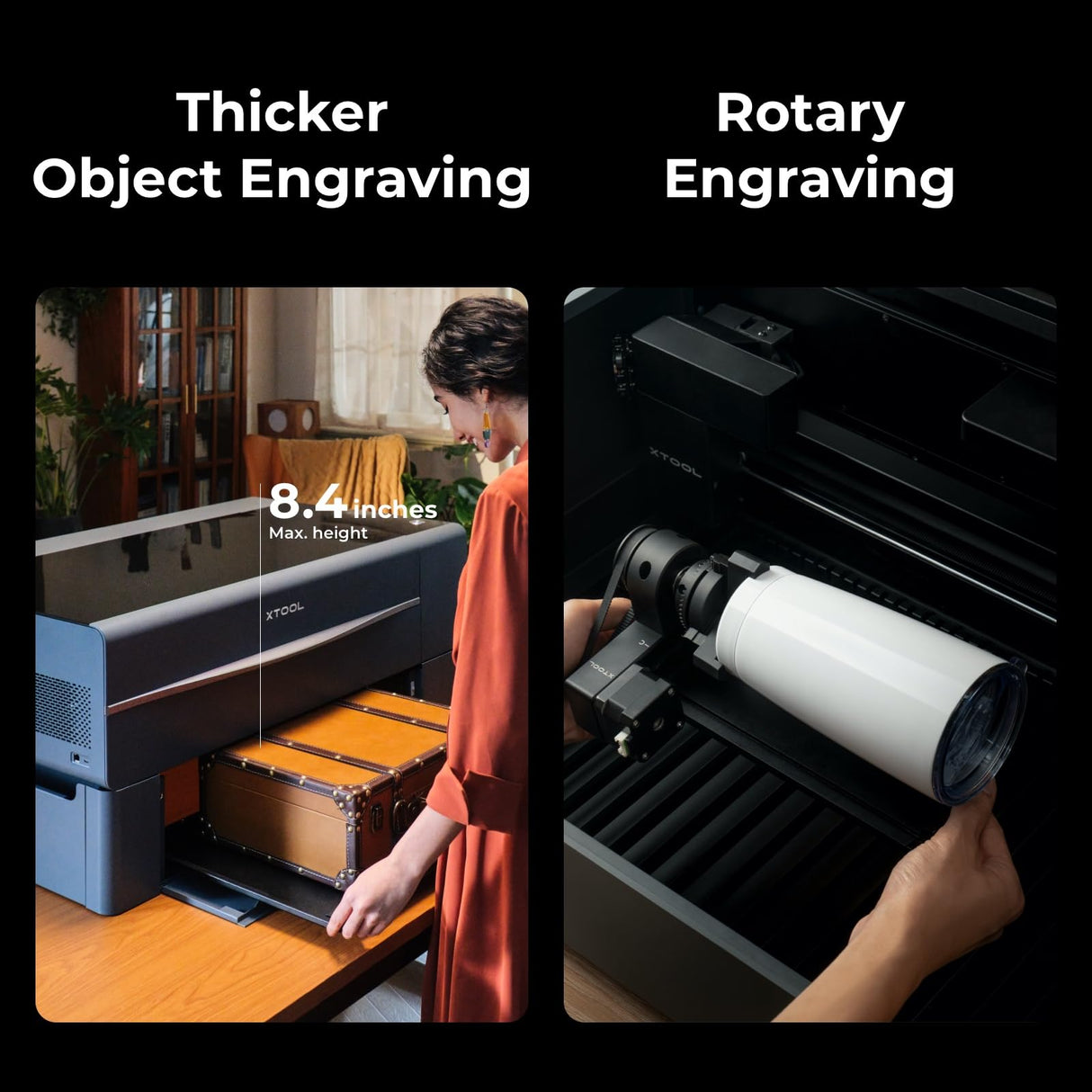 xTool P2 55W CO2 Laser Cutter, Laser Engraver Machine, Smart Desktop Cutting Machine with Dual 16MP Cameras, Laser Engraver and Cutter Machine for xTool