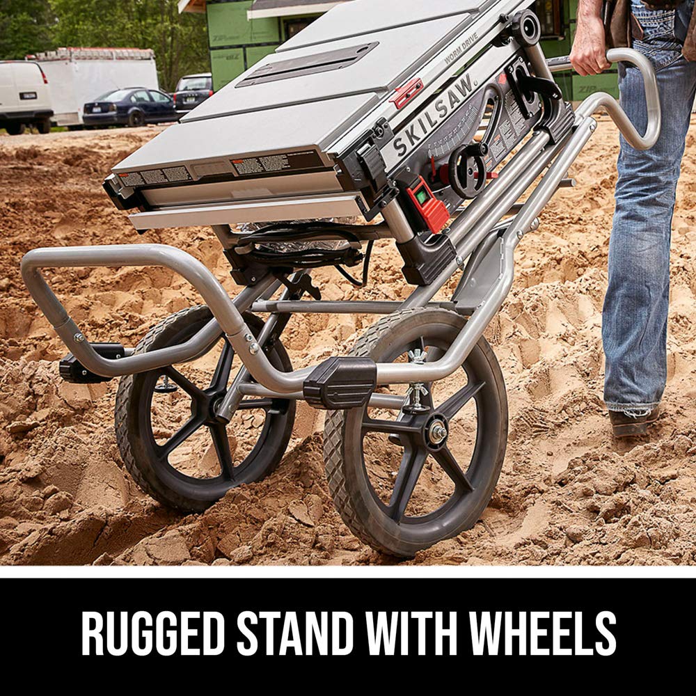 SKIL 10 Inch Heavy Duty Worm Drive Table Saw with Stand - SPT99-11 SKILSAW