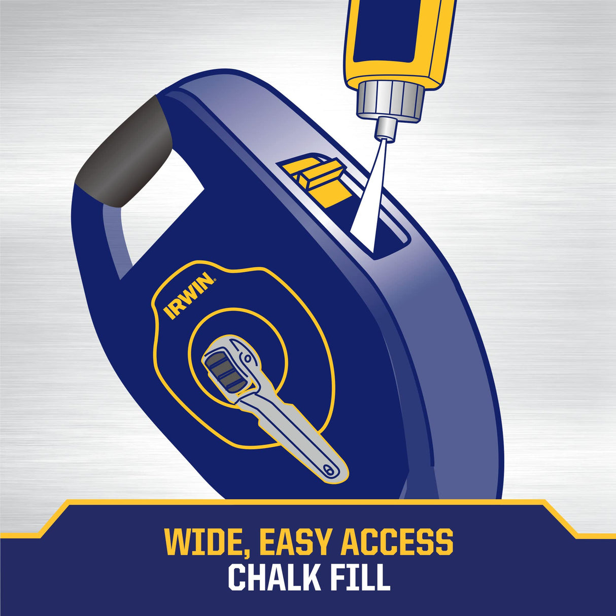 IRWIN Tools STRAIT-LINE Chalk Line, LAYOUT PRO REEL, 100ft (IWHT48446) IRWIN