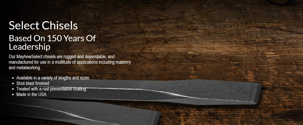 Mayhew Select 89062 Carded Cold Chisel Set, 3-Piece Mayhew Tools