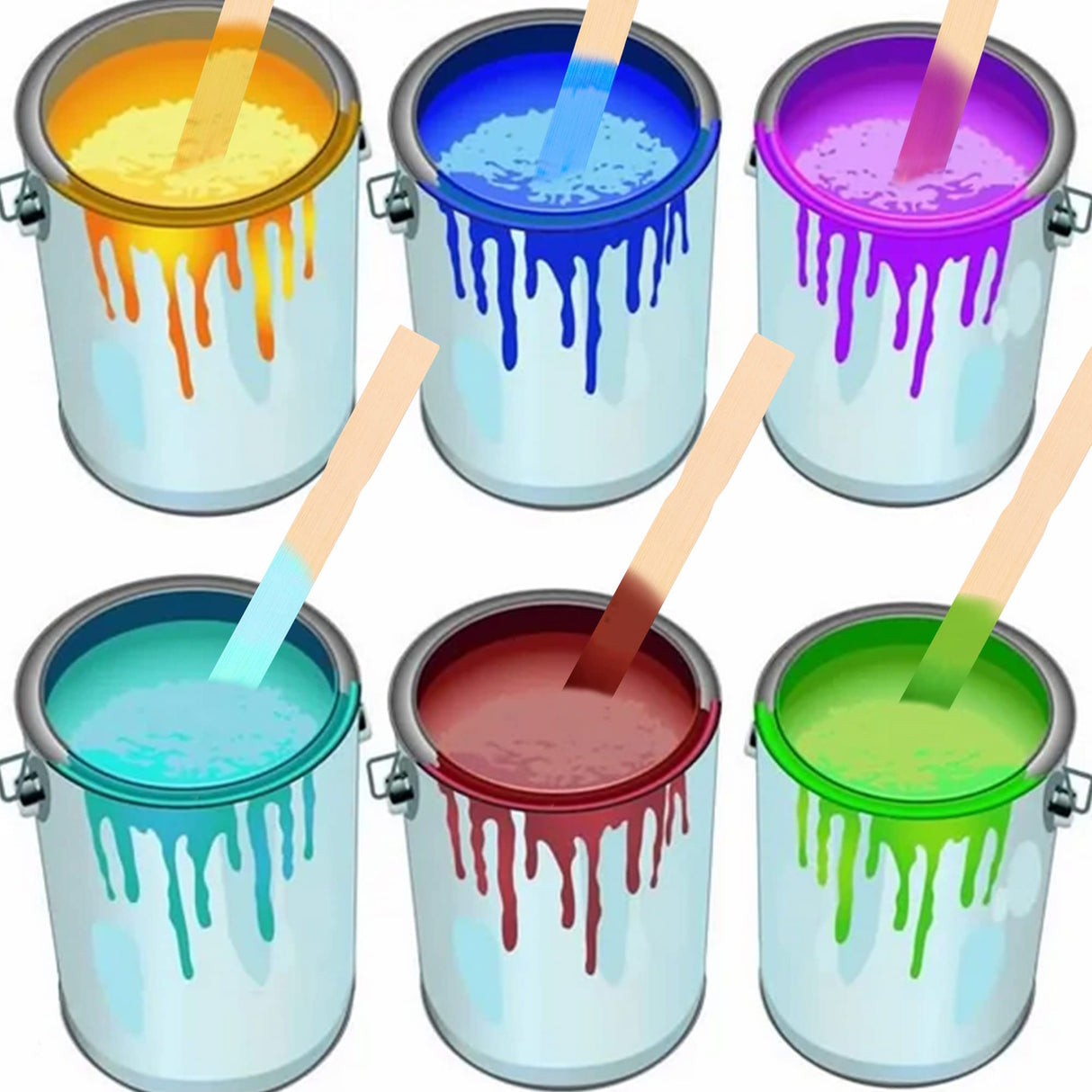 Wooden Paint Stir Sticks - Rewiss 10 Inch Paint Sticks Stirrers for Paddles Resin or Wood Craft Sticks, Garden and Library Markers(Pack of 50) REWISS