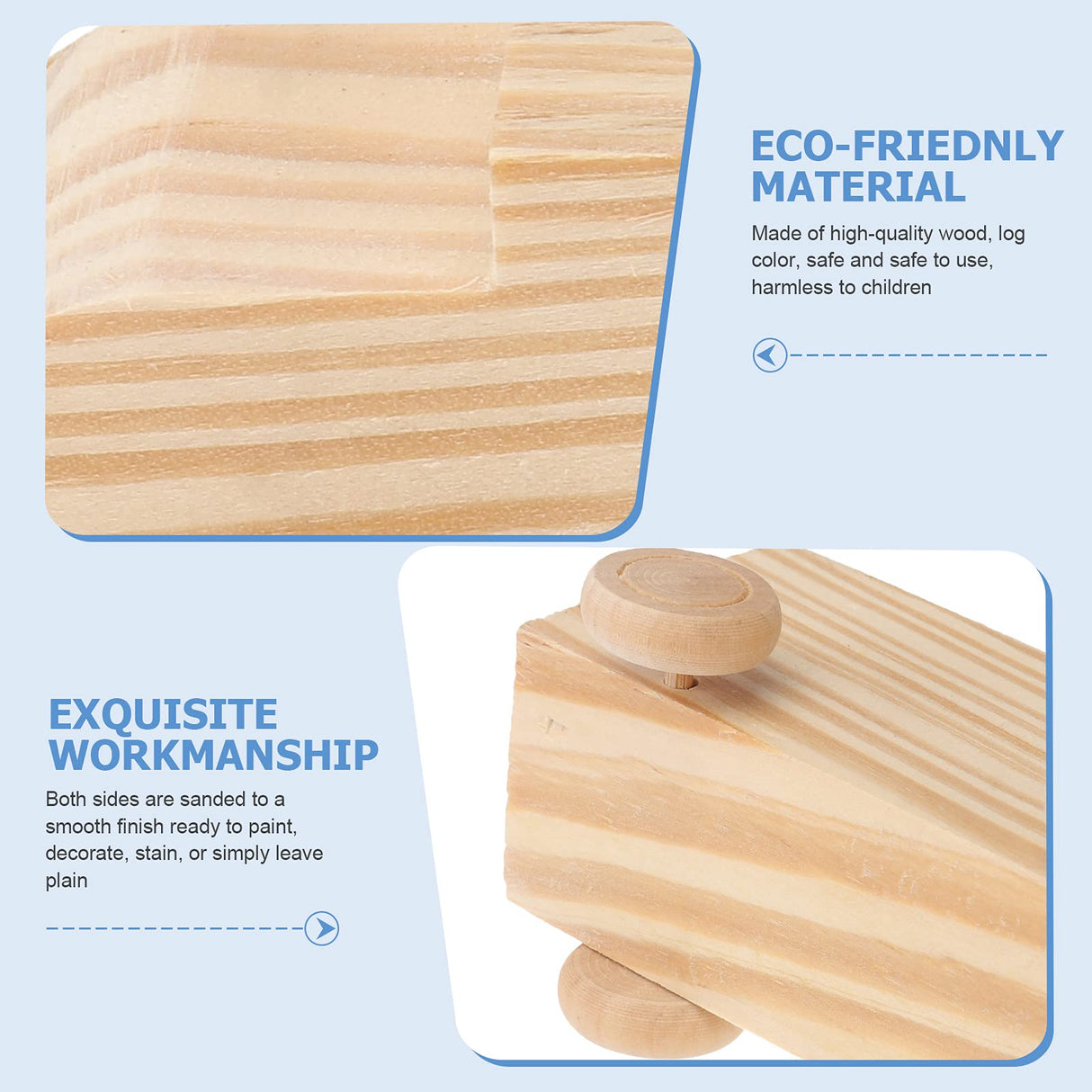 SUPVOX Kids Truck Toys 4pcs Unfinished Wooden Cars Unpainted Wood Ornamet Car Toys for DIY Craft Painting Art Project Kids Car Toys SUPVOX