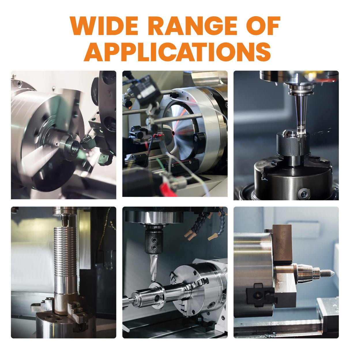 maXpeedingrods 8" 3-Jaw Lathe Chuck, K11-200A Self Centering Chuck, with T-key Fixing Screws Hexagon Wrench, Internal External Grinding for Lathe 3D maXpeedingrods