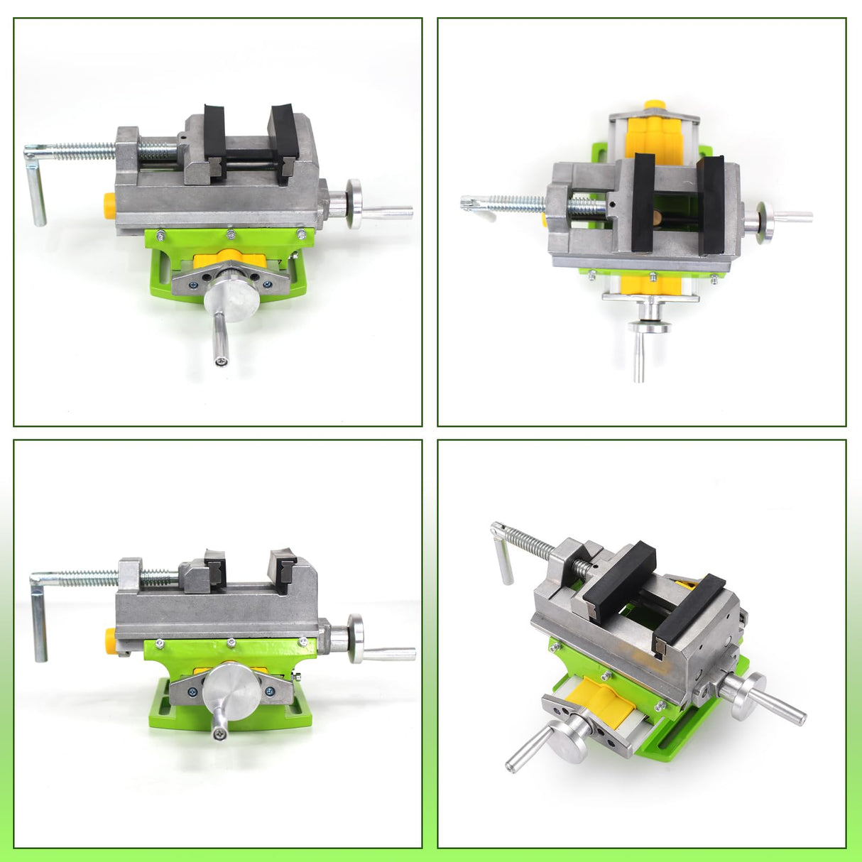 CNCTOPBAOS 3" Cross Slide Vise for Mill and Drill Press,3 Inch Cross Sliding Flat Vise,Aluminum Alloy 2 Way Movement X-Y Compound Bench Top CNCTOPBAOS