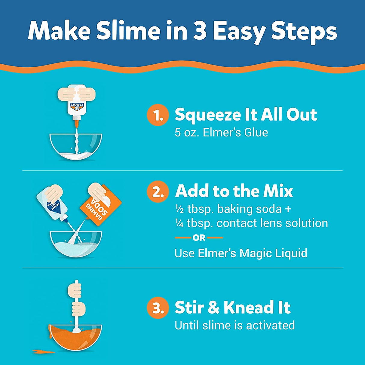 Elmers Liquid School Glue, Slime Glue & Craft Glue | Washable, 4 Ounces Each, 24 Count, Great for Making Slime WoodArtSupply