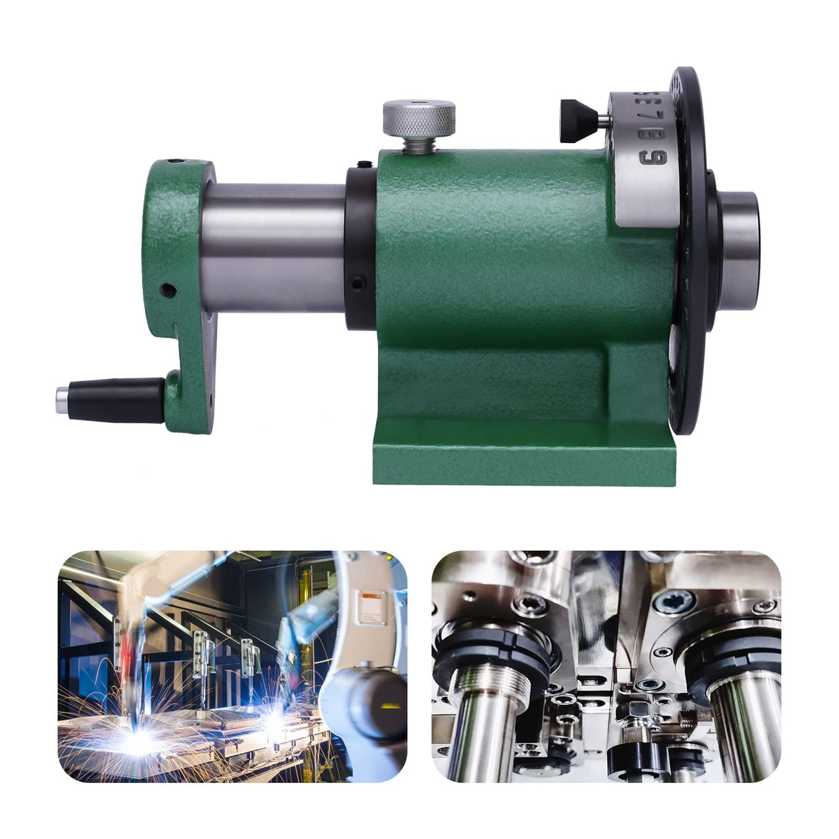 5C Indexing Spin Jigs Fixture Drill Milling Lathe Grinding Indexing Head, Multifunction Worktable Milling Working Table Milling Machine for Grinder SHATUOA