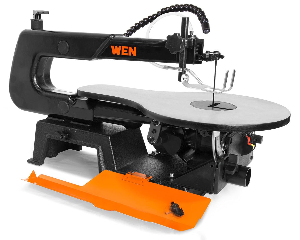 WEN 3923 16-Inch Variable Speed Scroll Saw with Easy-Access Blade Changes and Work Light , Black WEN