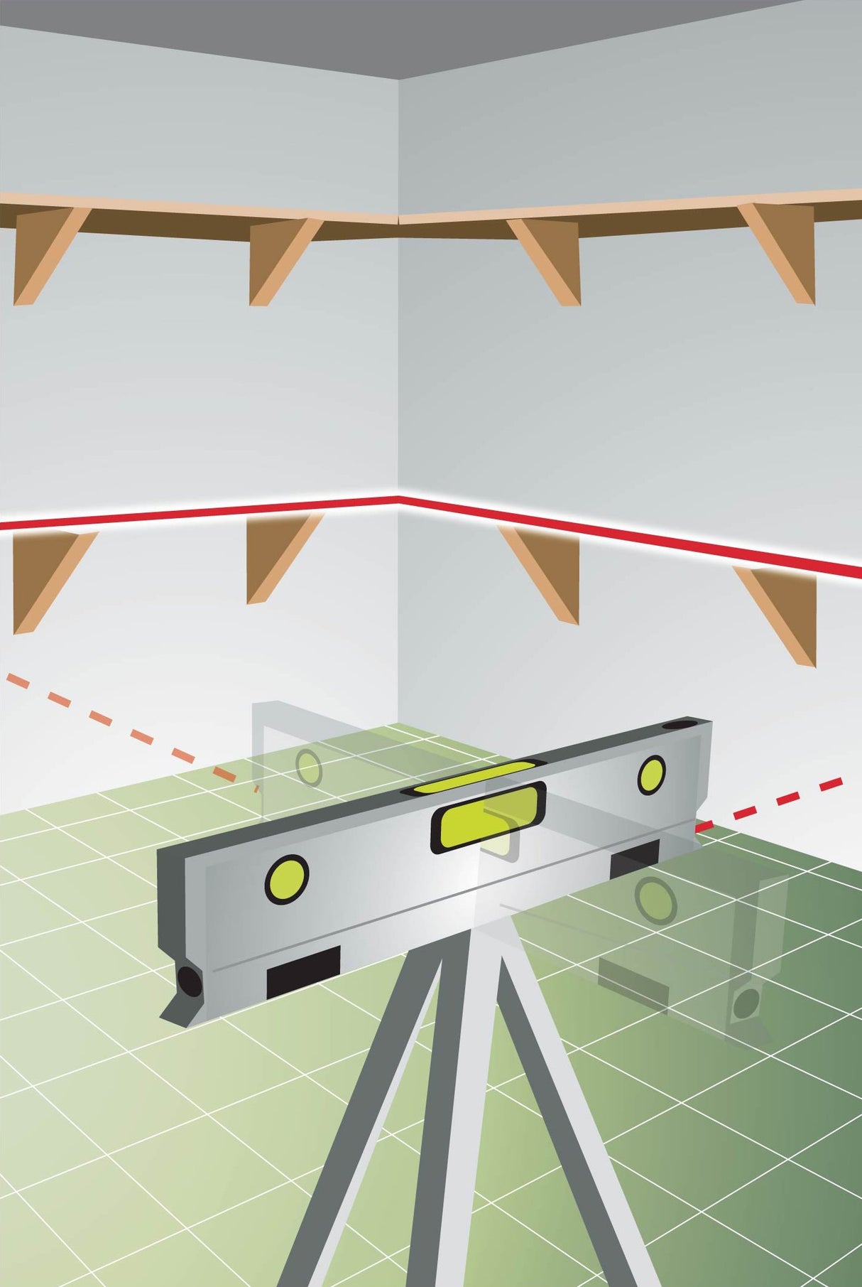 Johnson Level & Tool 40-6184 Magnetic Torpedo Laser Level, Silver & Black, 1 Laser Level Johnson