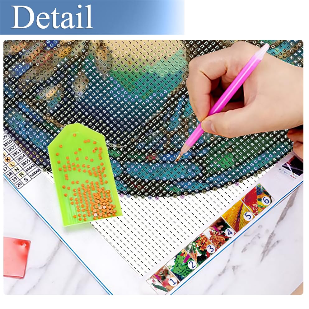 JFYHAB 5D Diamond Painting Kits Life of Tree Stained Glass DIY Diamond Full Round Drill Diamond Art Painting for Adults Tree Diamond Painting Full JFYHAB