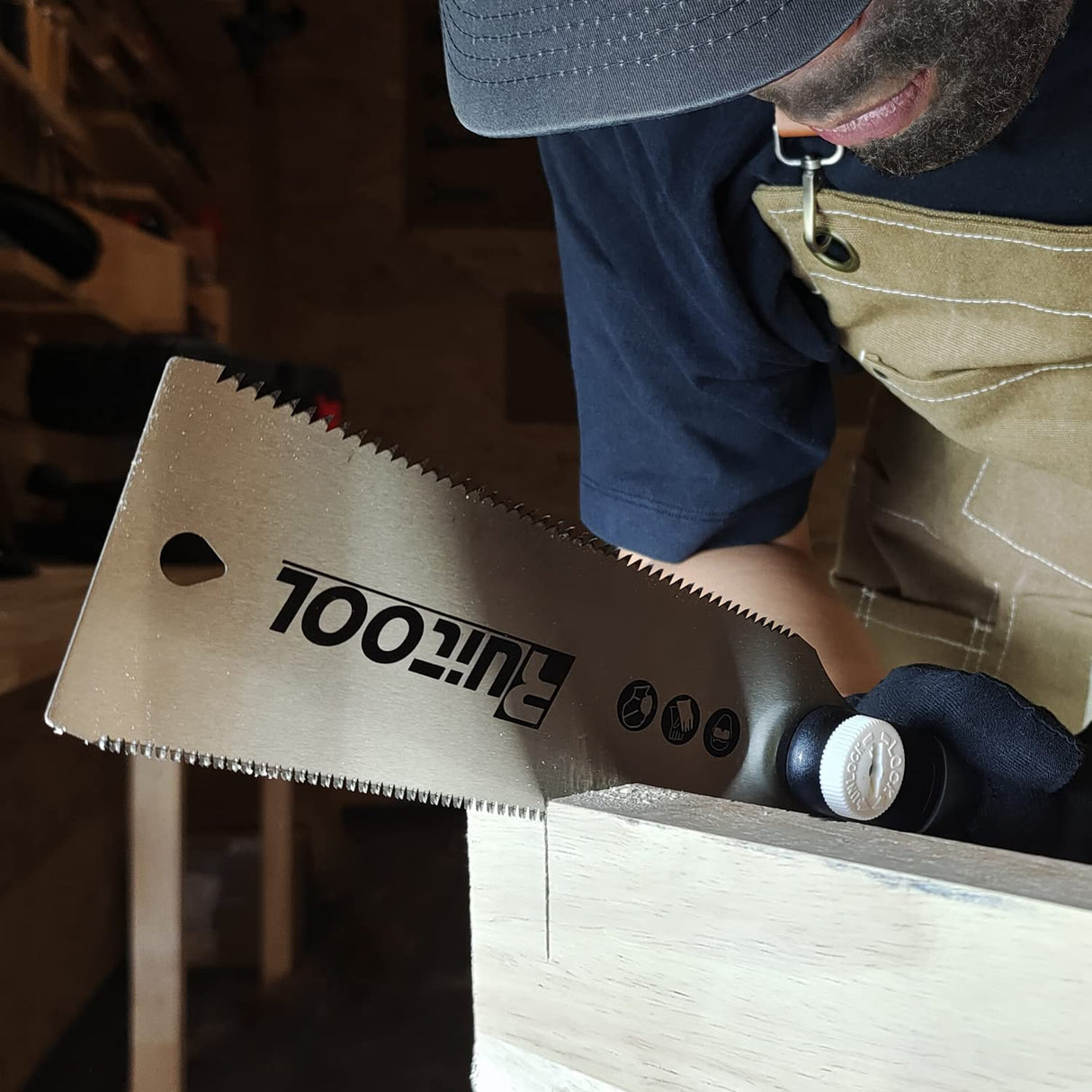 RUITOOL Hand Saw 6&7 Inch Double Edge Ruitool Japanese Pull Saw Ryoba SK5 Flexible Blade 14/17&6-10/18 TPI Flush Cut Beech&No-Slip Handle Wood Saw RUITOOL