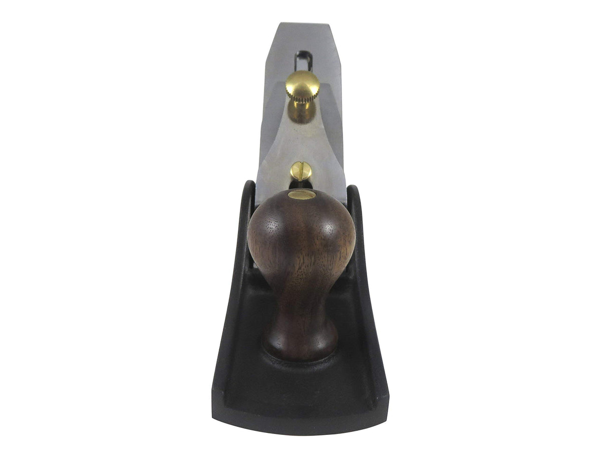 Taytools 469614 Smoothing Bench Hand Plane #4, 9-3/4 Inch Sole, Ductile Cast Body, Lapped Sides and Bottom, Blade RHC 55-60, Sapele Handle and Tote - WoodArtSupply