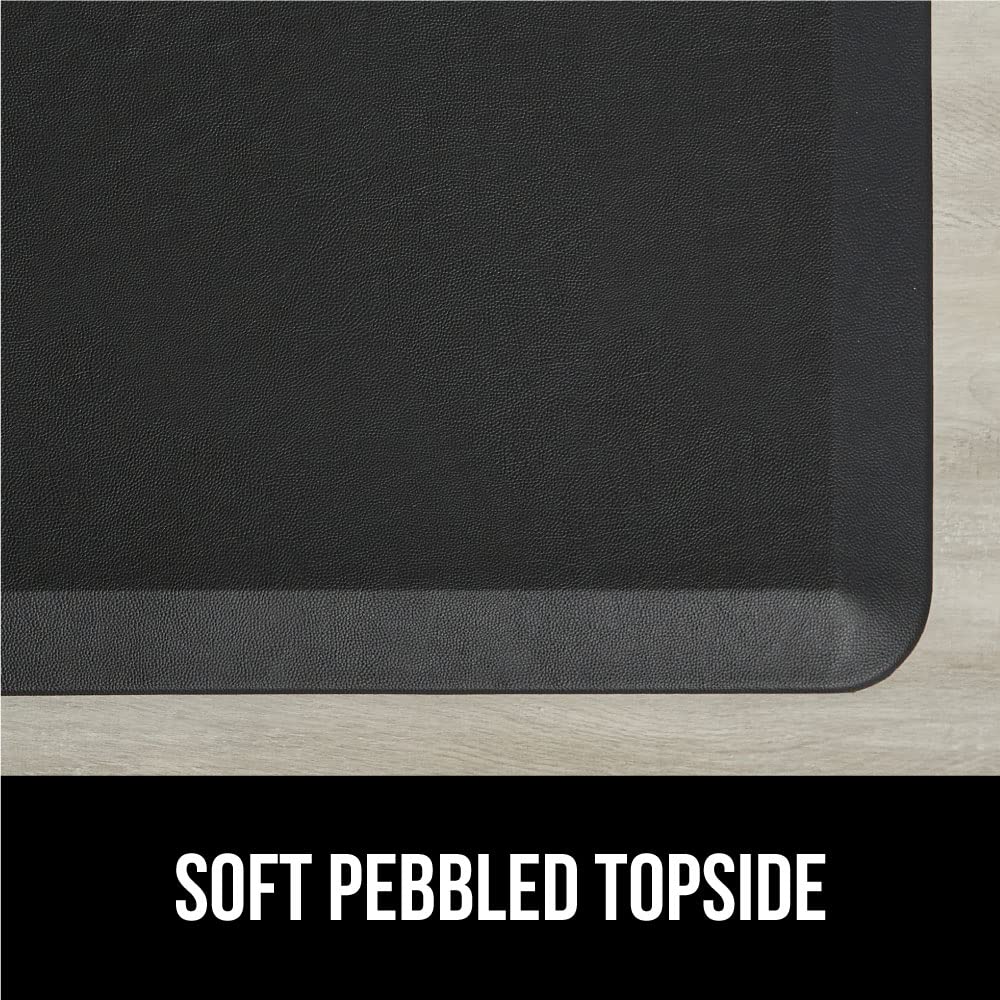Gorilla Grip Anti Fatigue Cushioned Kitchen Floor Mats, Thick Ergonomic Standing Office Desk Mat, Waterproof Scratch Resistant Pebbled Topside, Gorilla Grip