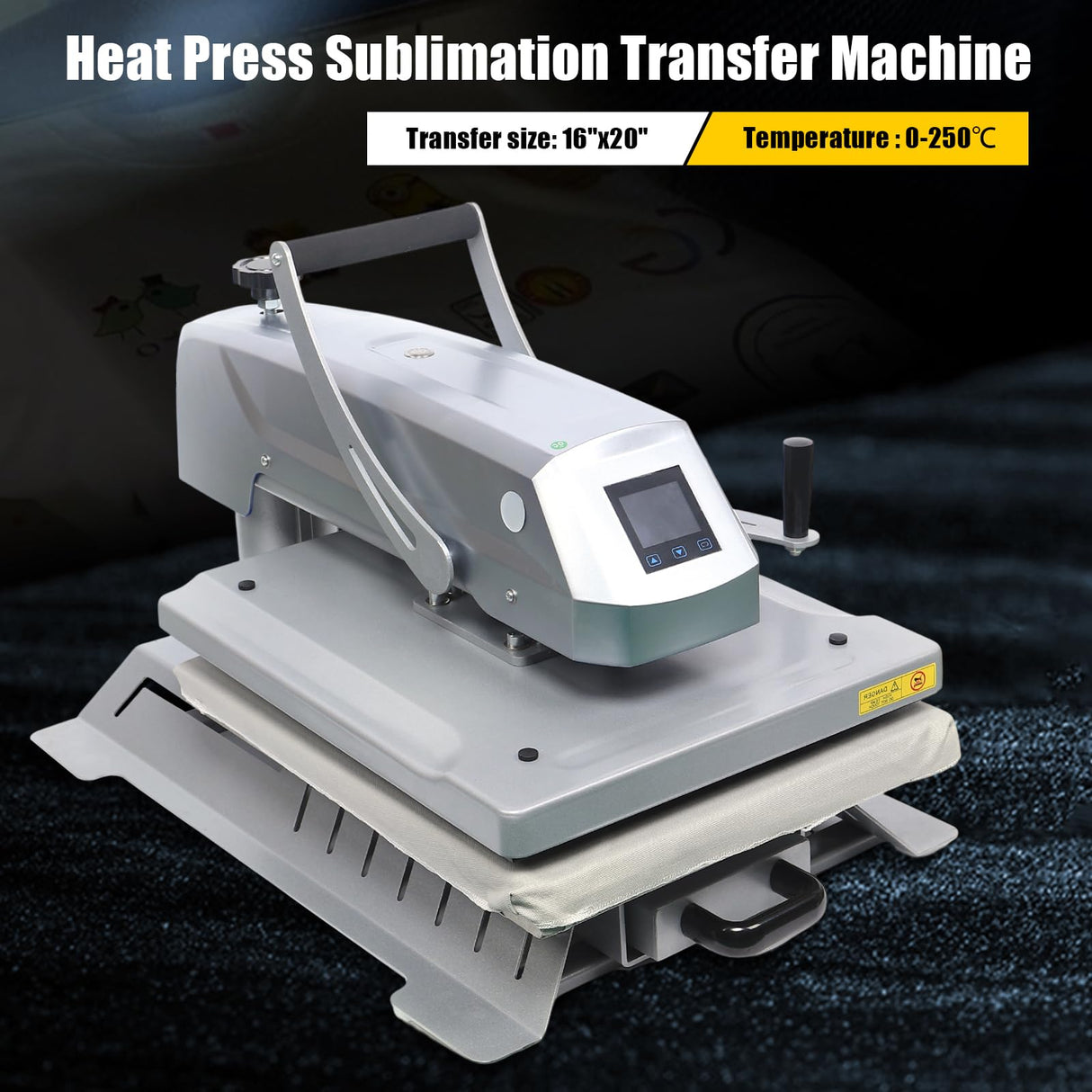 Swing Away Heat Press Machine with Digital Control, 15x15 inch Heat Press Machine for T Shirts Printing Machine Manual Sublimation Transfer Printer Gworobie