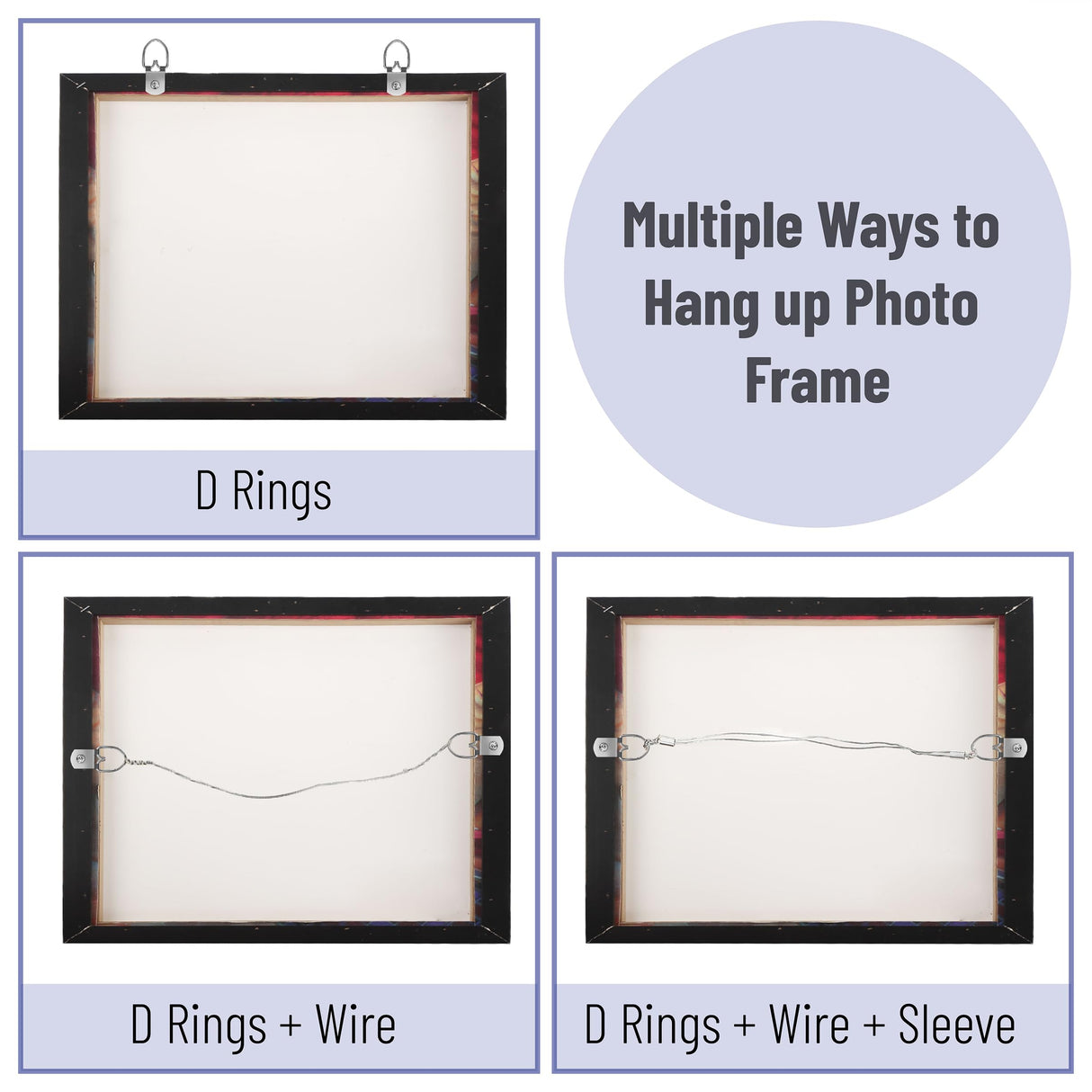 Mr. Pen- Picture Hanging Wire Kit, 100Ft Picture Wire Hanging, D Rings Picture Hanging, Picture Frame Hanging Kit, Picture Frame Wire, Wall Hanging Mr. Pen