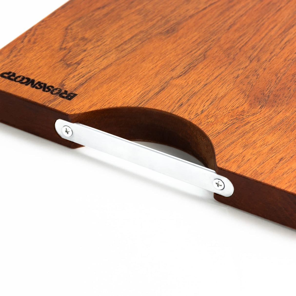 Brosisincorp Real Solid Sapele Wood Cutting Board One Piece No Glue Non Toxic All Whole Single Wood Butcher Block Thick Hard Wood Heavy Duty Edge Brosisincorp