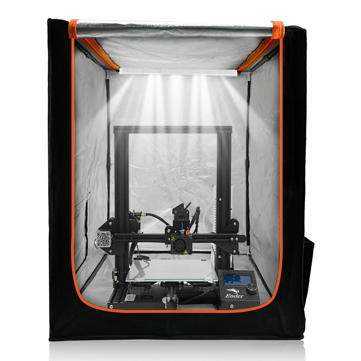 3D Printer Enclosure with LED Lighting, Fireproof Dustproof Tent Constant Temperature Protective Cover for Creality Ender 3/Ender 3 Pro/Ender YOOPAI