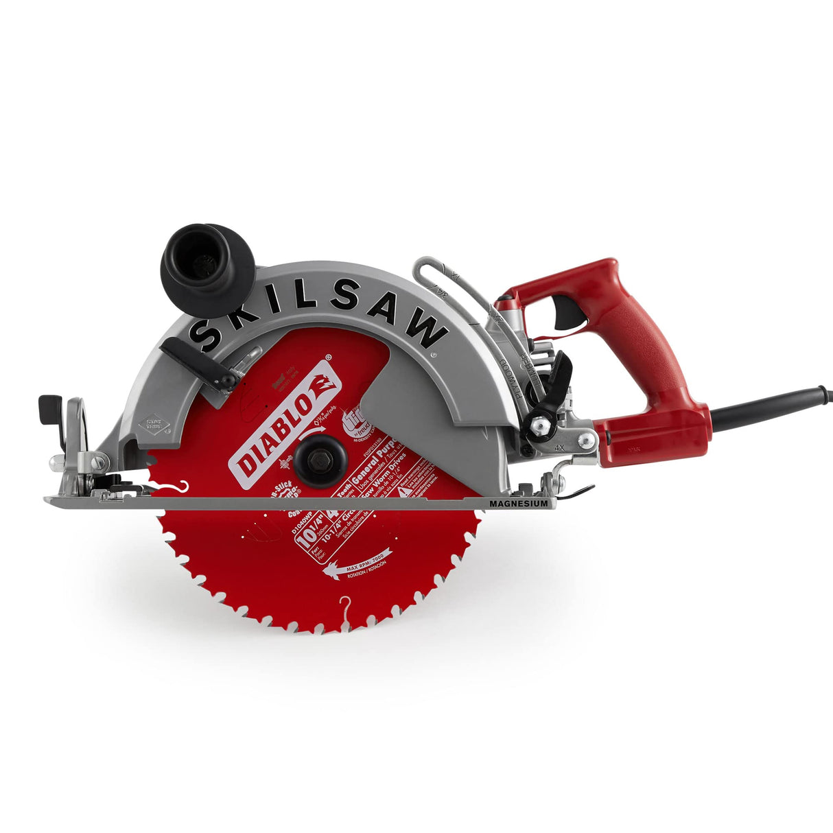 Skilsaw Magnesium Sawsquatch Worm Drive Circular Saw - 10 1/4in. 15 Amp, with Electric Brake, Model Number SPT70WM-22 Skilsaw