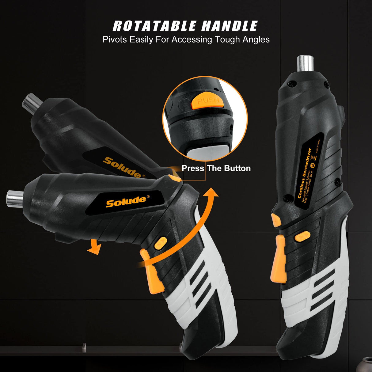 SOLUDE 130-Piece Home Tool Kit with 3.6V Cordless Rechargeable Screwdriver,Basic Women's Tool Set for New Home,Apartment,Dorm & DIY Projects SOLUDE