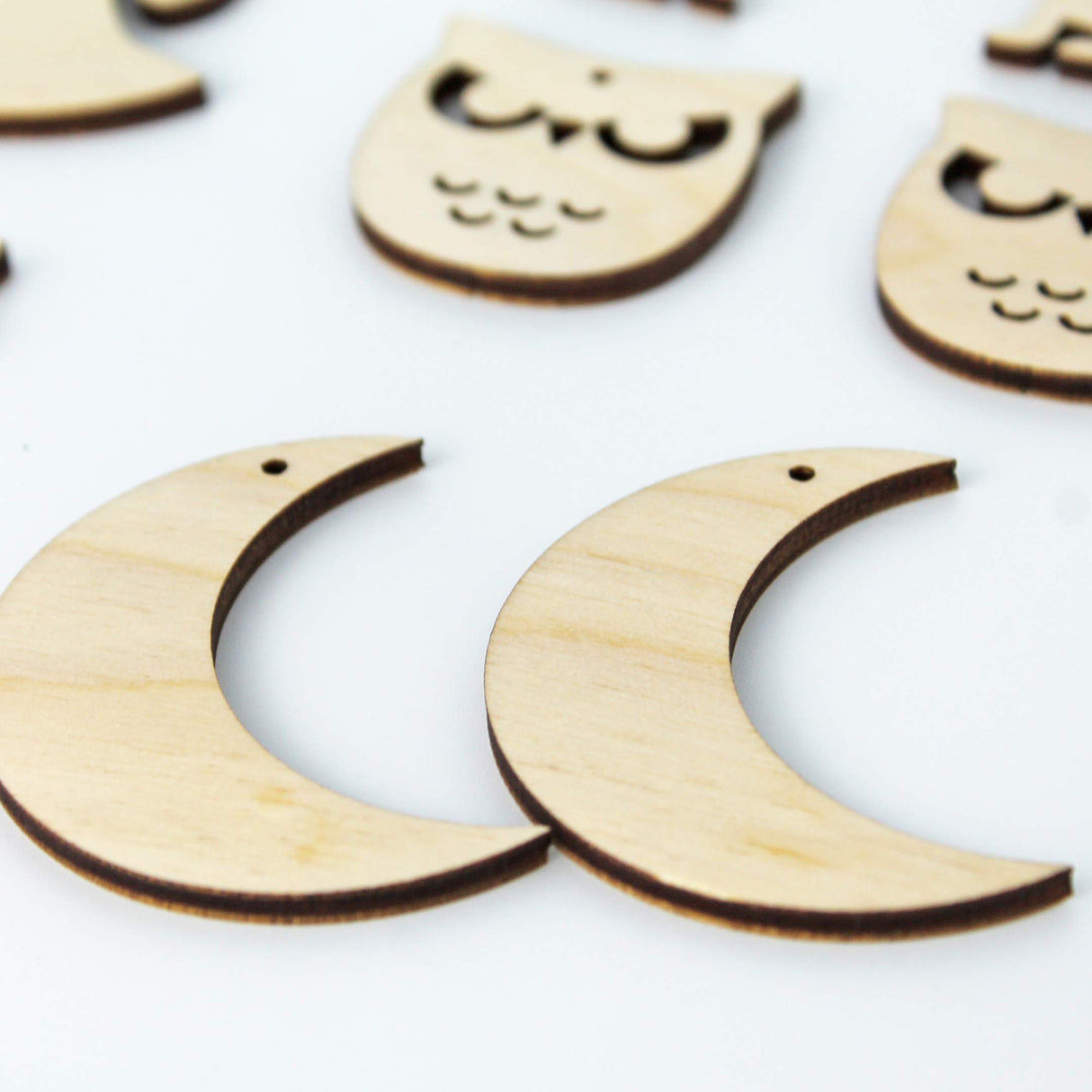20 Halloween Unfinished Wood Laser Cut Earring Earrings Jewelry Crafts Blanks Owl,Ghost,Moon,Cat,Spider,Spiderweb,Pumpkin,Bat,Witch Hat,Tombstone Texan Wood Crafts