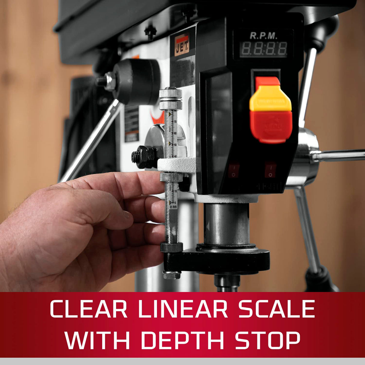 JET 12-Inch Variable-Speed Benchtop Drill Press, 1/2 HP, 1Ph 115V (JWDP-12) Jet