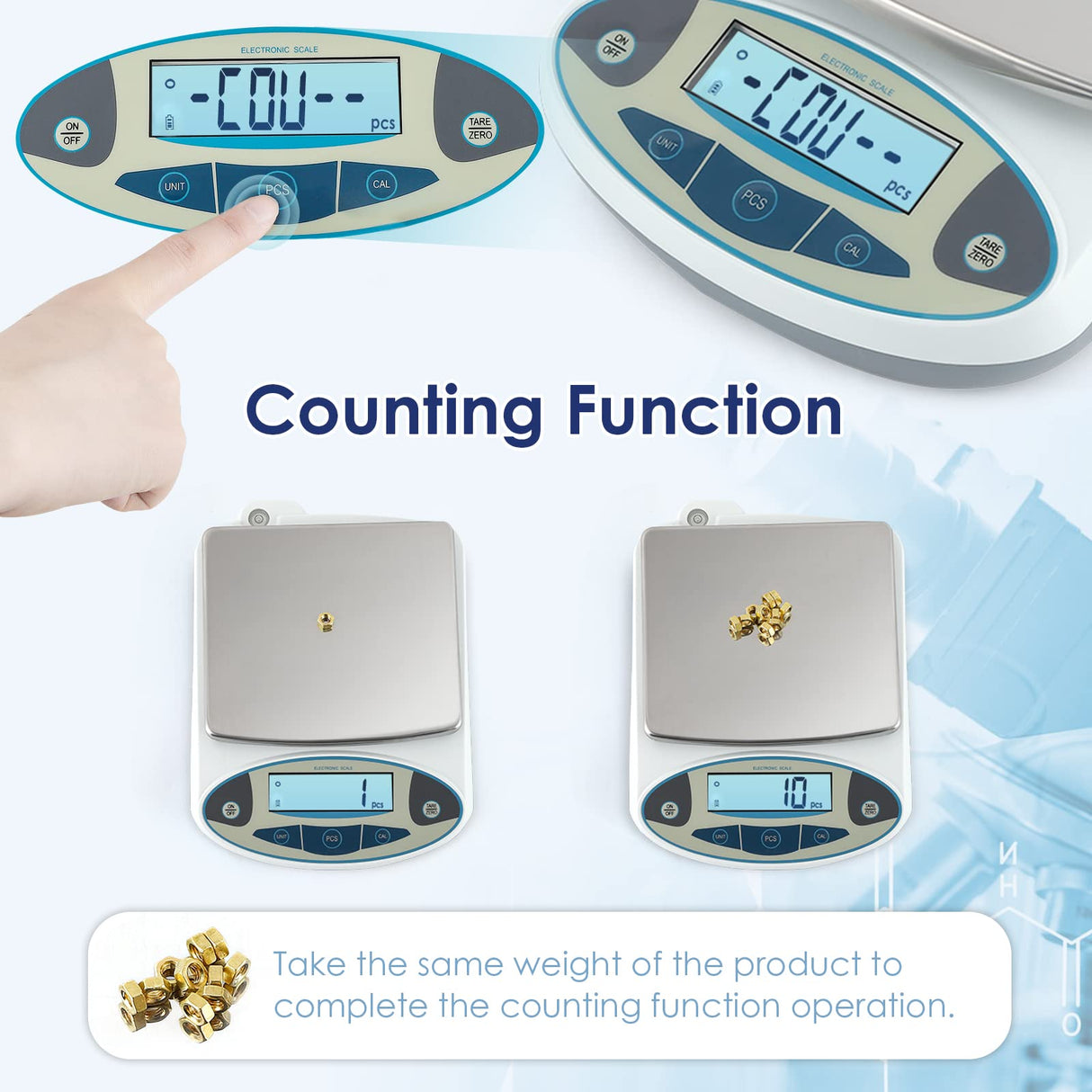 CGOLDENWALL Precision Lab Scale Digital Analytical Balance Laboratory Balance Jewelry Scale Scientific Scale 0.01g Accuracy 110V (5000g, 0.01g) CGOLDENWALL