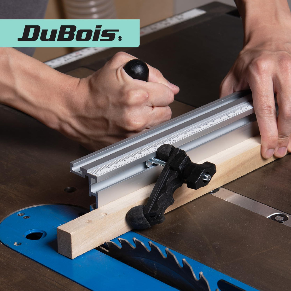 DuBois 51051 T Track Mini Hold Down Clamps Woodworking Series, Multi-Position Plastic Clamps Bit and Blade Safe CNC Router Clamp, 2 PK DuBois