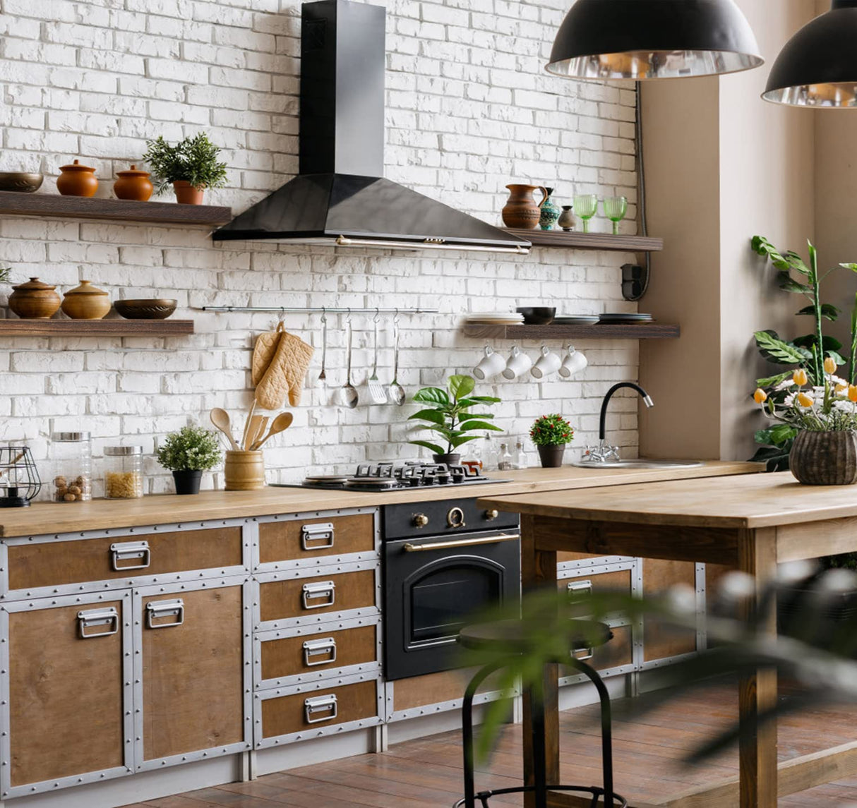 IKJZIZP Rustic Farmhouse Floating Shelves for Wall Decor Storage Wood Wooden Wall Shelves for Bedroom Bathroom Kitchen Living Room - Brown Set of 4 IKJZIZP