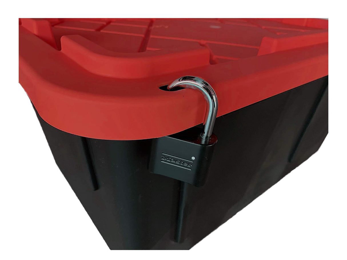 MonsterRAX 27 Gallon Storage Bins - Stackable, Lockable, 5-pack (Red) MonsterRAX Storage Solutions