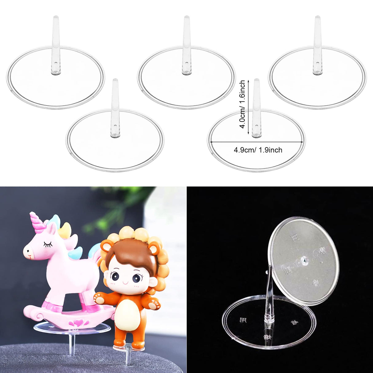 Woohome 17 PCS Flower Nails Cake Decorating Supplies Includes 4 Size Cake Flower Nail and 9 PCS Plastic Cake Flower Nail, Flower Lifters, Cake Flower Woohome