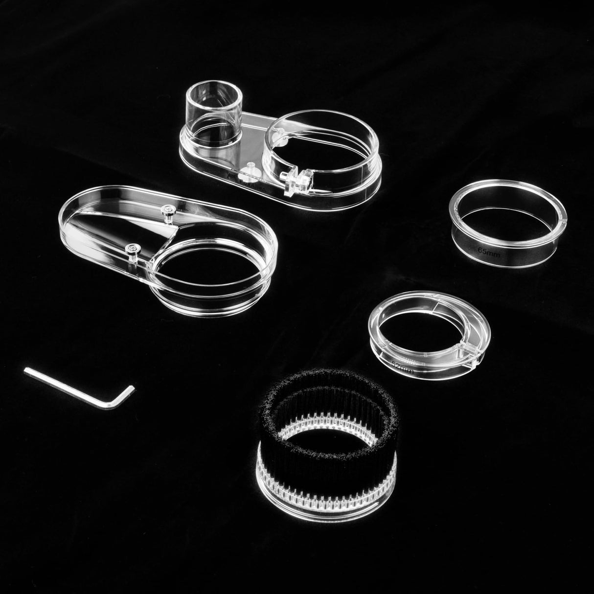 FoxAlien 69mm Diameter Dust Shoe for CNC Router Machine, Compatible with 52mm Spindle Motor and 65mm Router, Hose Diameter 38mm FoxAlien