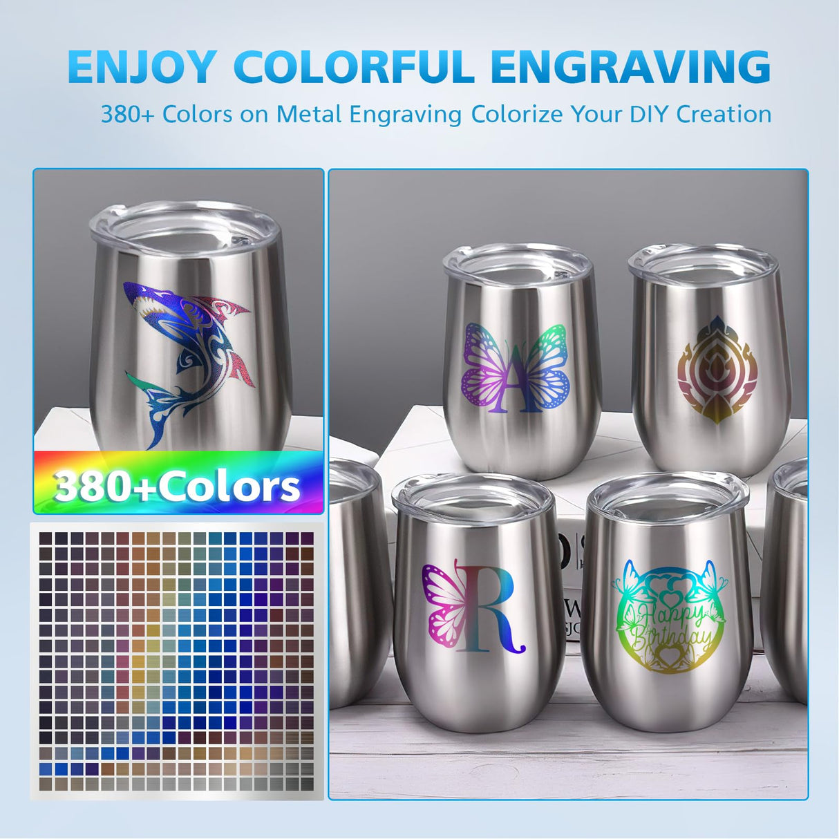 ORTUR 20W Laser Module LU3-20A, Higher Accuracy 0.08*0.08mm Compressed Spot Laser Head for All ORTUR Laser Engraver, Dual Fan Cooling, 380+ Colors On Ortur