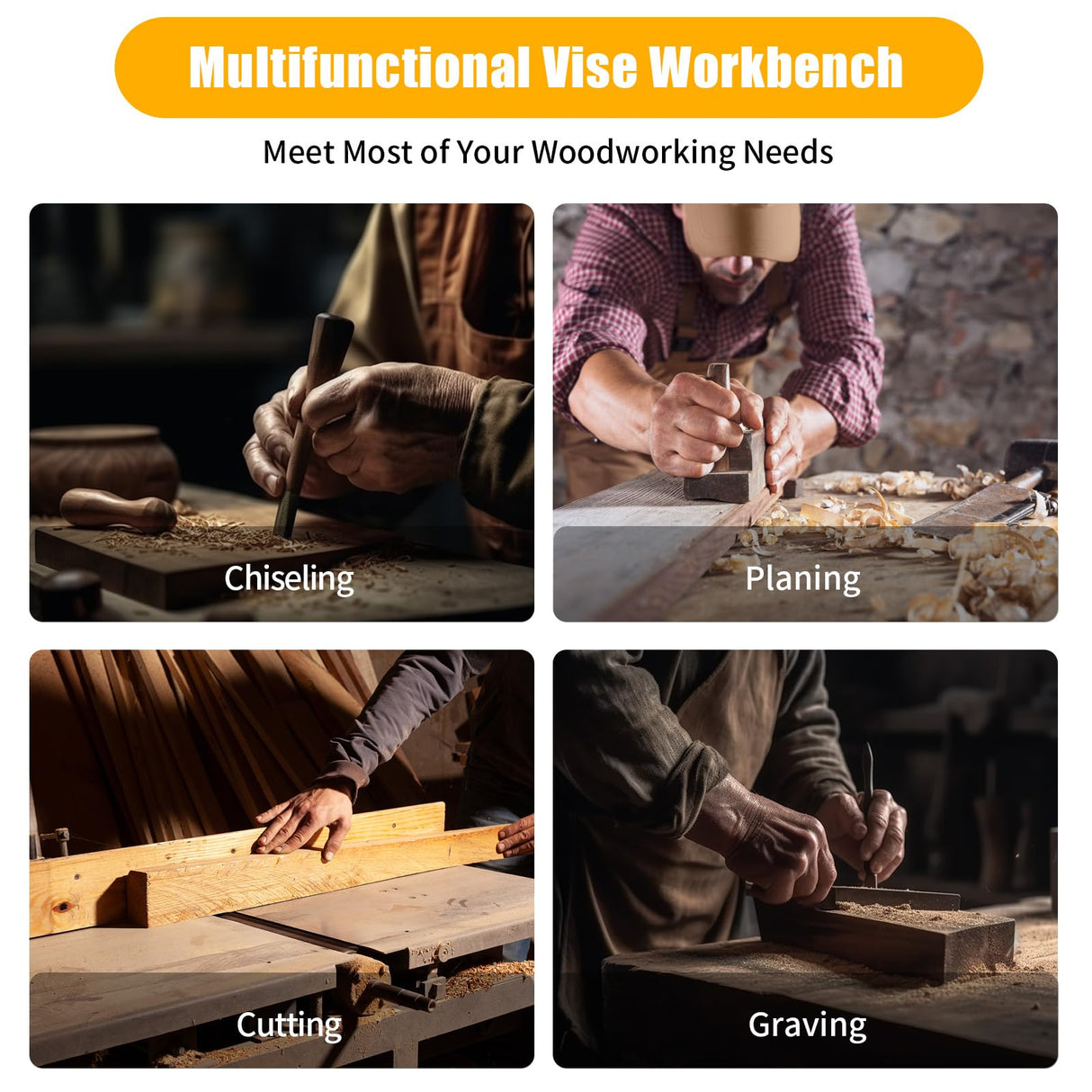 Woodworking Bench Vise,wood vise workbench for homes, woodworking studios, and teaching equipment for fixing and processing wood. PIOJNYEN