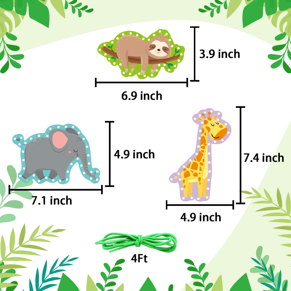 Jungle Animal Lacing Cards 12 Pack Sewing Kits for Kids Lion Wild Animal Cardboard Double Side Kids Sewing Cards Lacing Playing Games for Developing Dapaqami