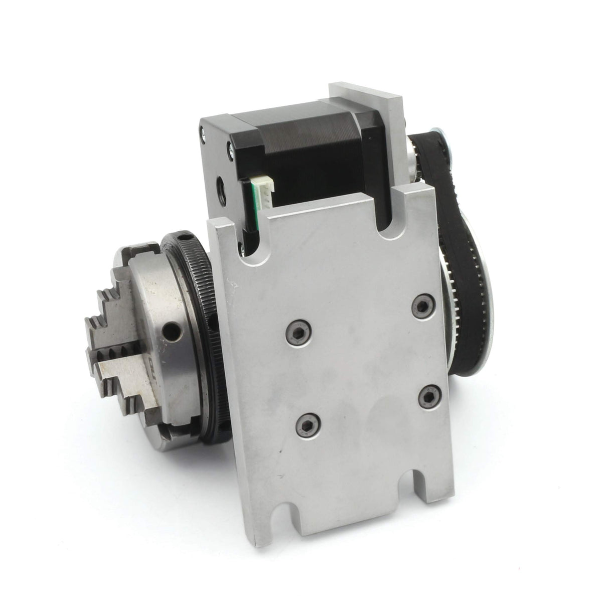 CNC Milling Machine Rotational Axis CNC Router Rotary Table Rotary a axis 4th Axis 65mm 3 Jaw Chuck Dividing Head w/ Nema17 stepper motor w/ 54mm CNCTOPBAOS